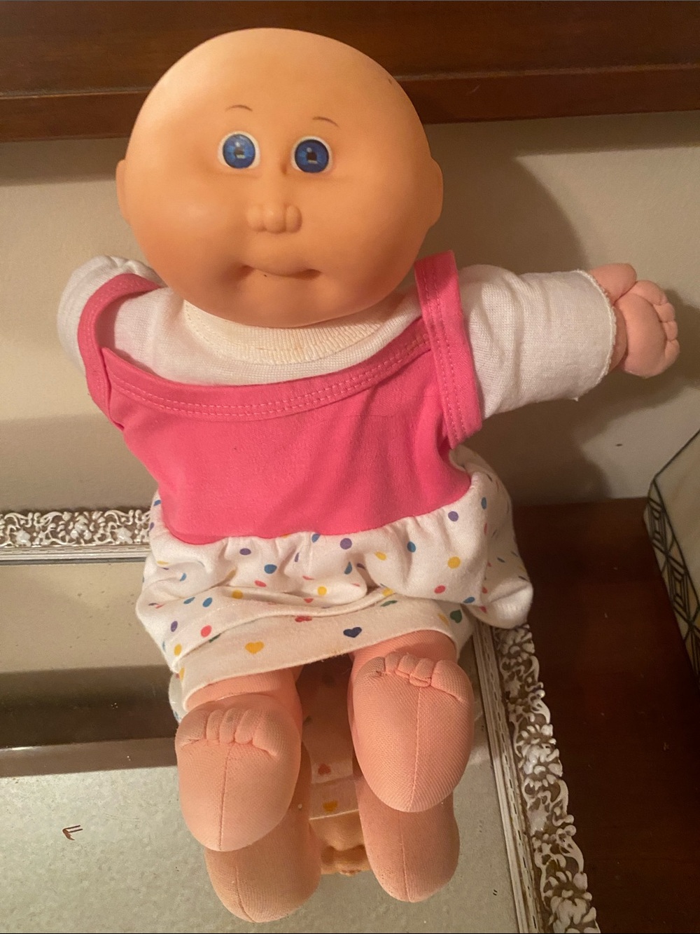 Cabbage patch Doll with Polka Dot Dress from 85